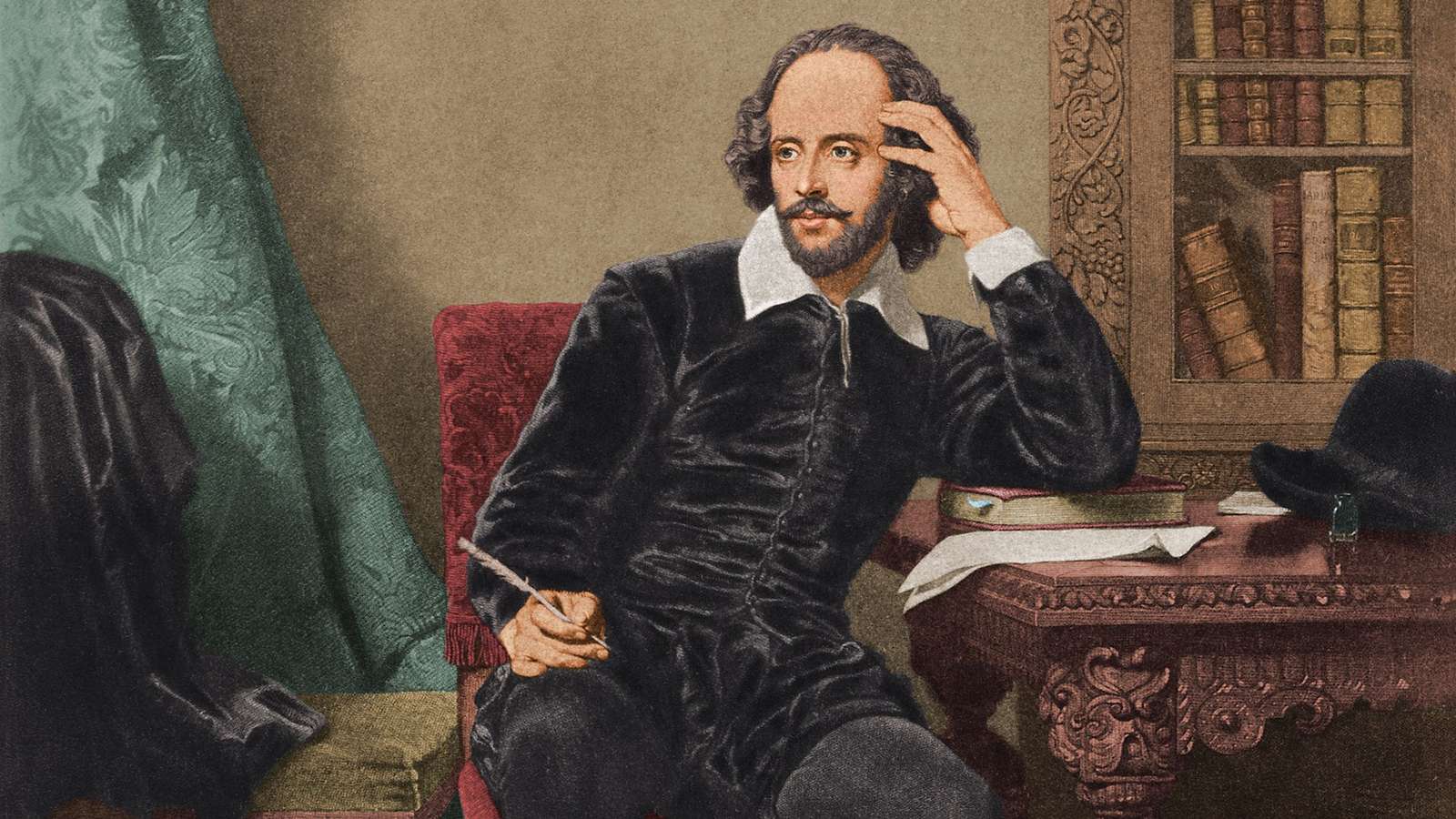 William Shakespeare pussel online från foto