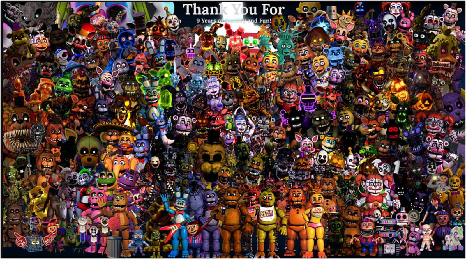 fnaf all characters online puzzle