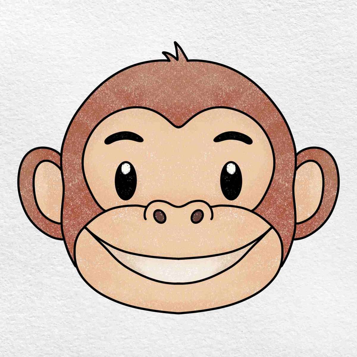 обличчя мавпи онлайн пазл