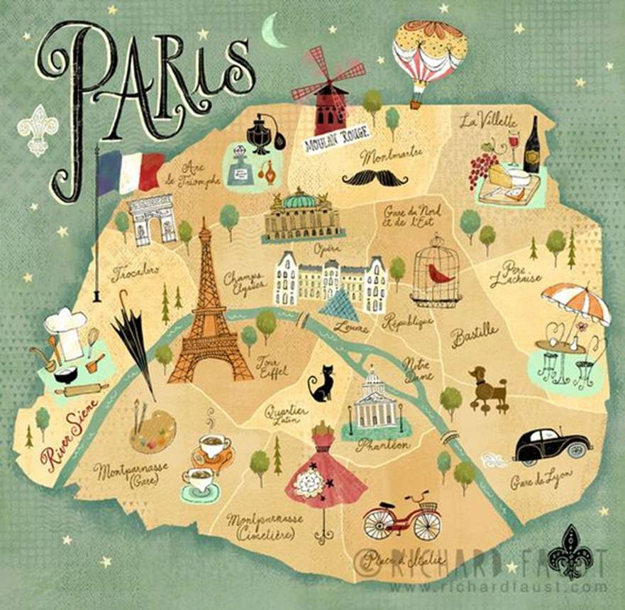 パリの写真 写真からオンラインパズル