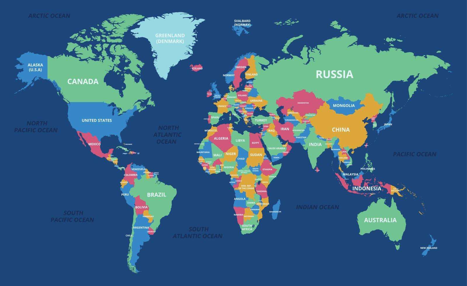 Världskarta Pussel online
