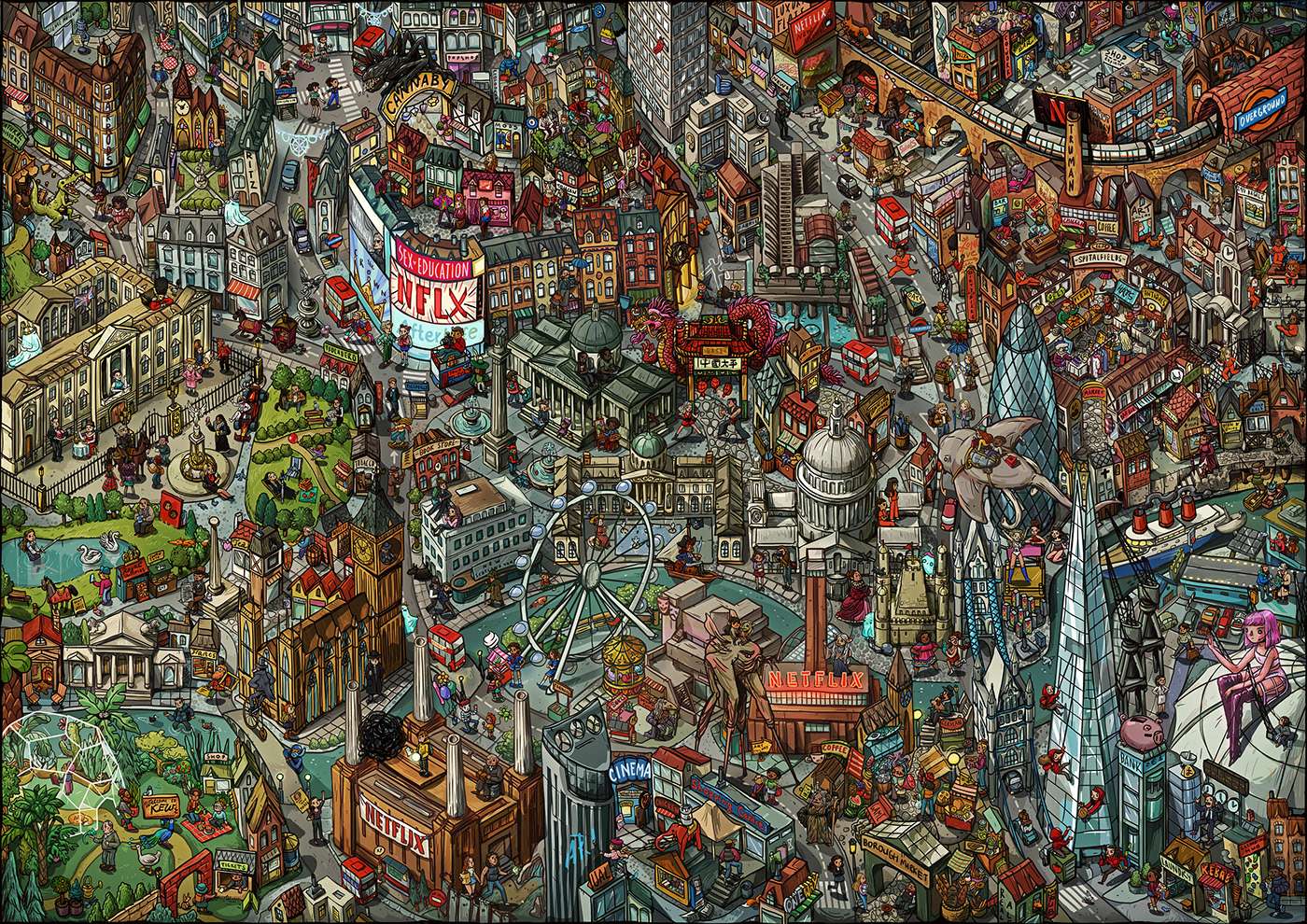 city town online puzzle