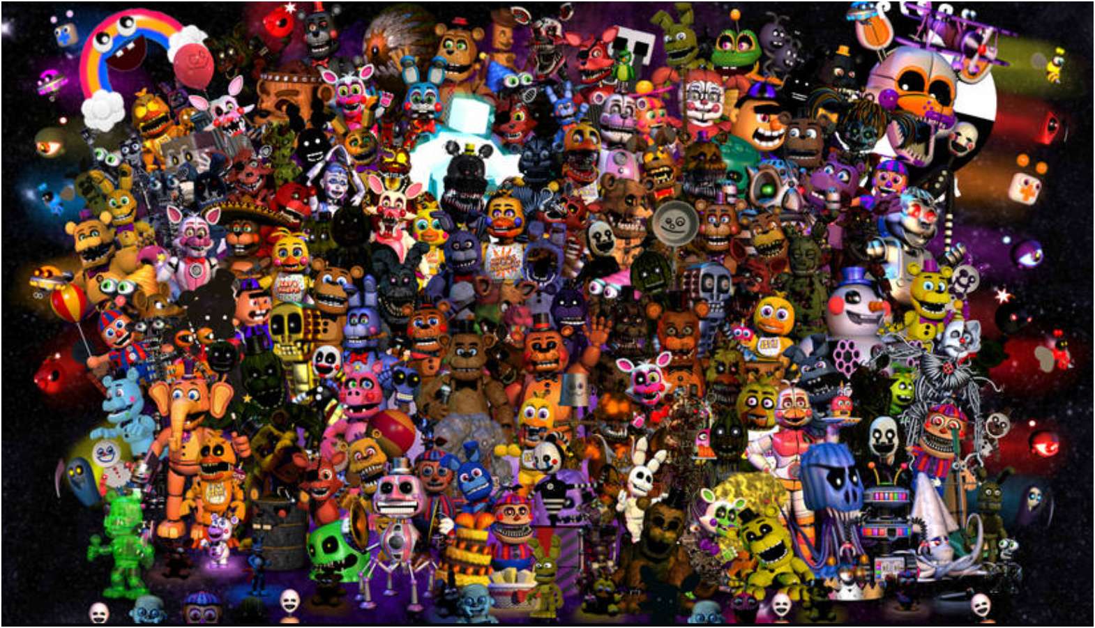 fnaf all characters puzzle online from photo