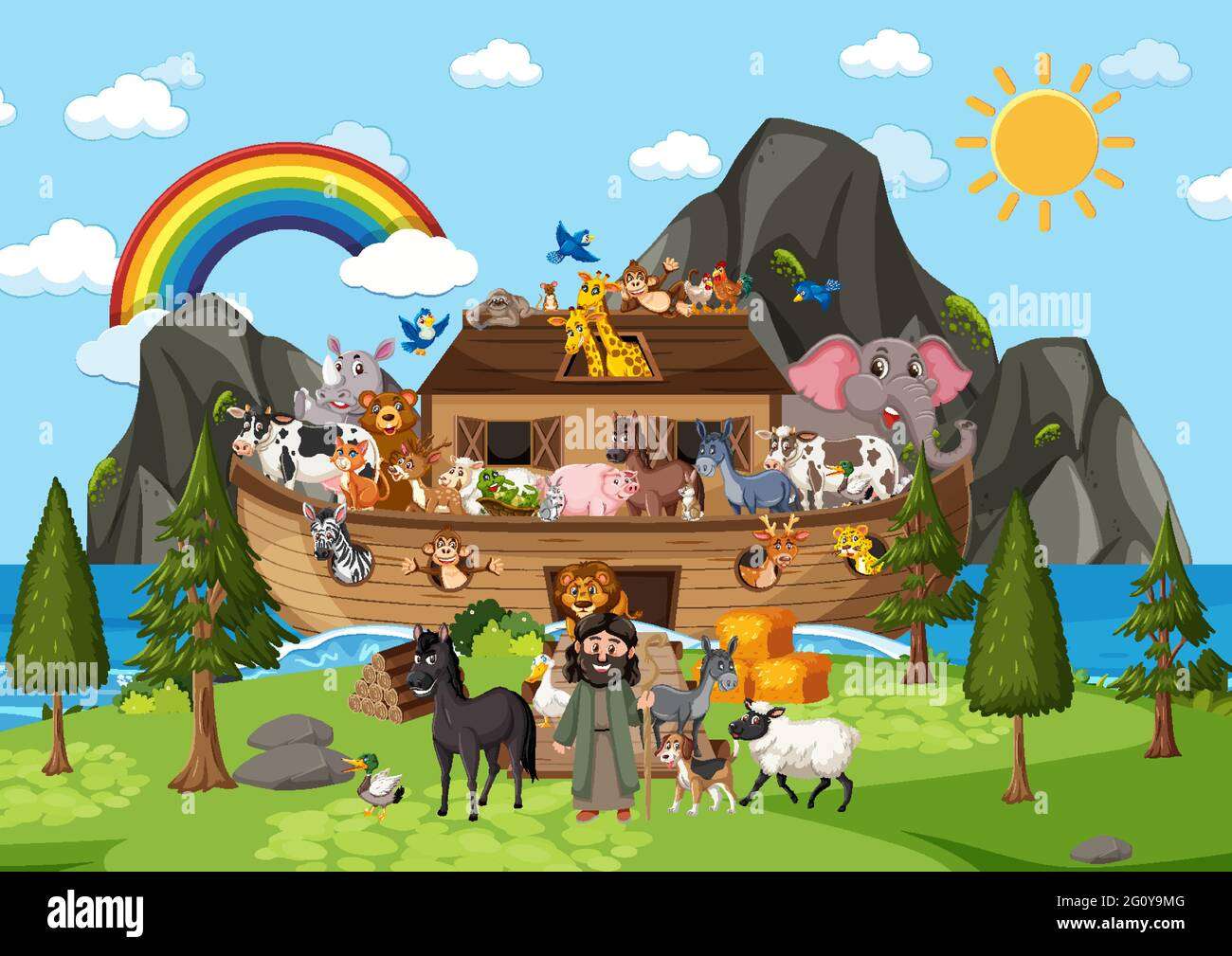 Noah's ark puzzle online from photo