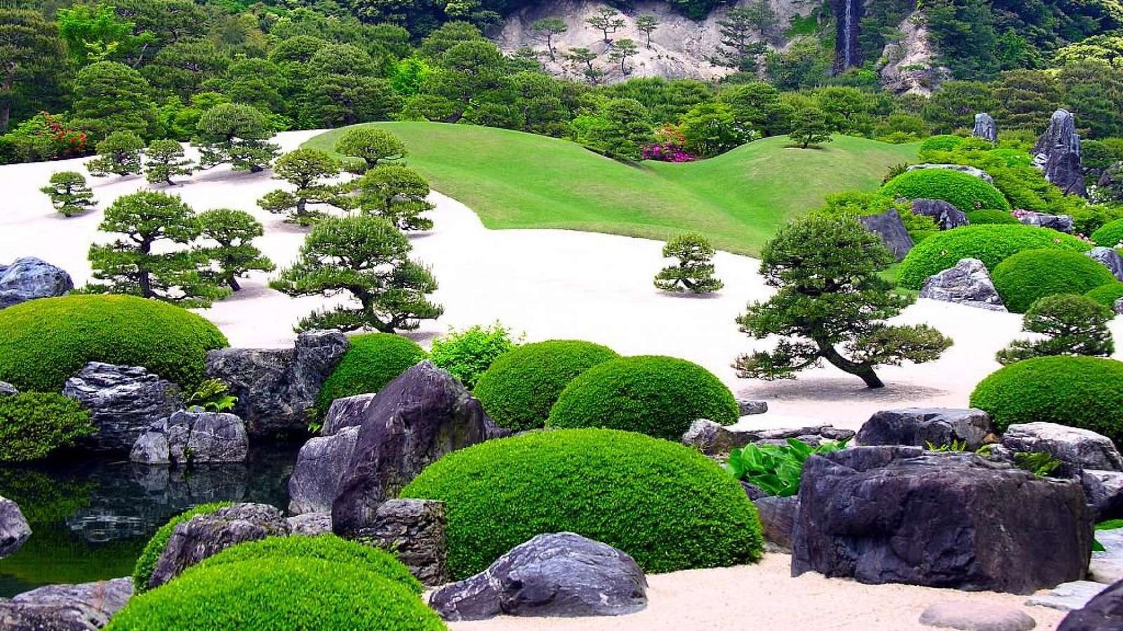 Zen en verde puzzle online a partir de foto
