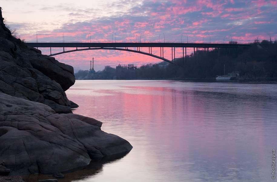 Zaporozhye-bron pussel online från foto