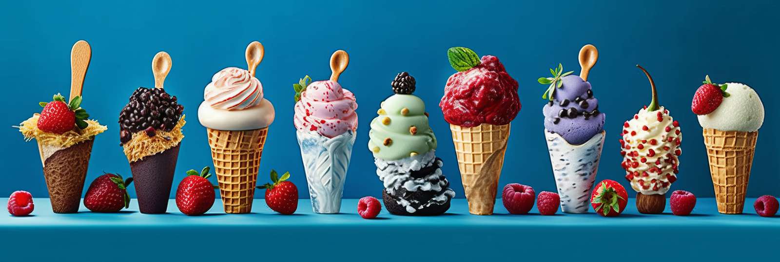 Saveurs de crème glacée puzzle en ligne à partir d'une photo