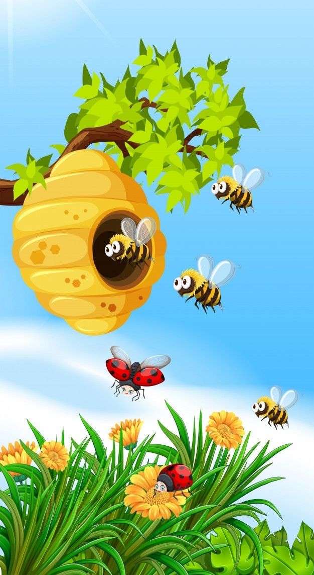 Bee Day puzzle online from photo