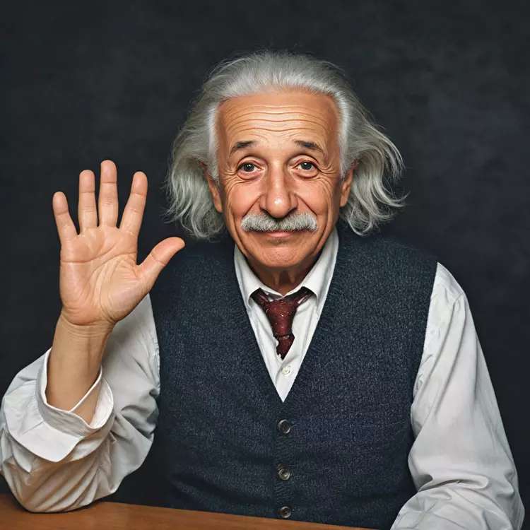 Albert Einstein puzzle online from photo