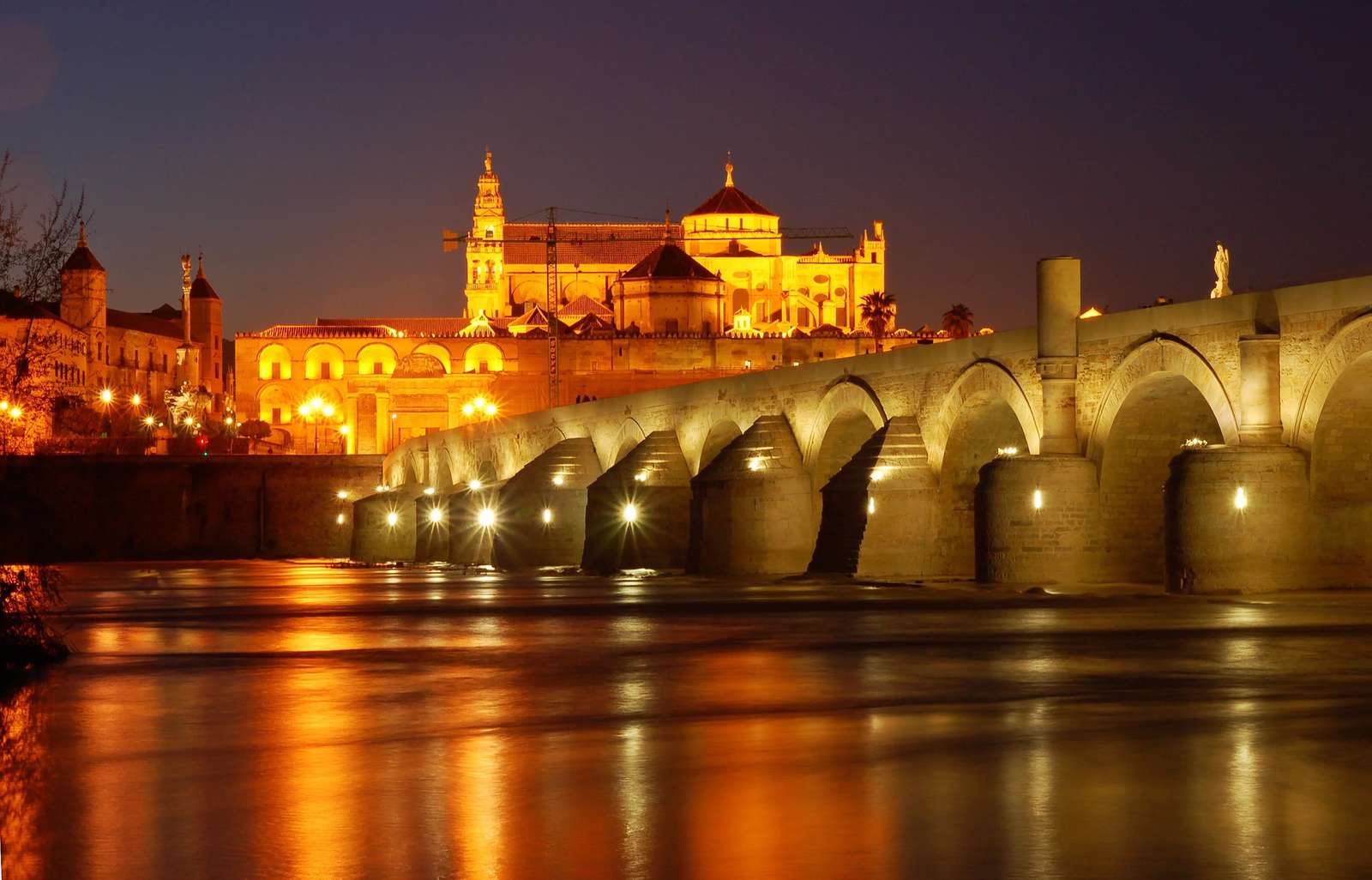 Römische Brücke in Cordoba Spanien Online-Puzzle vom Foto