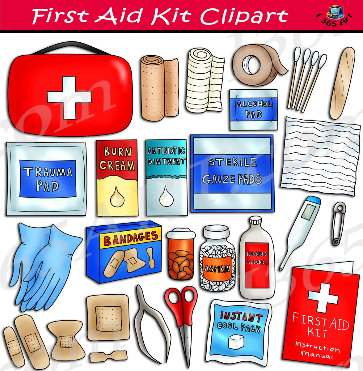 First aid kit puzzle online from photo