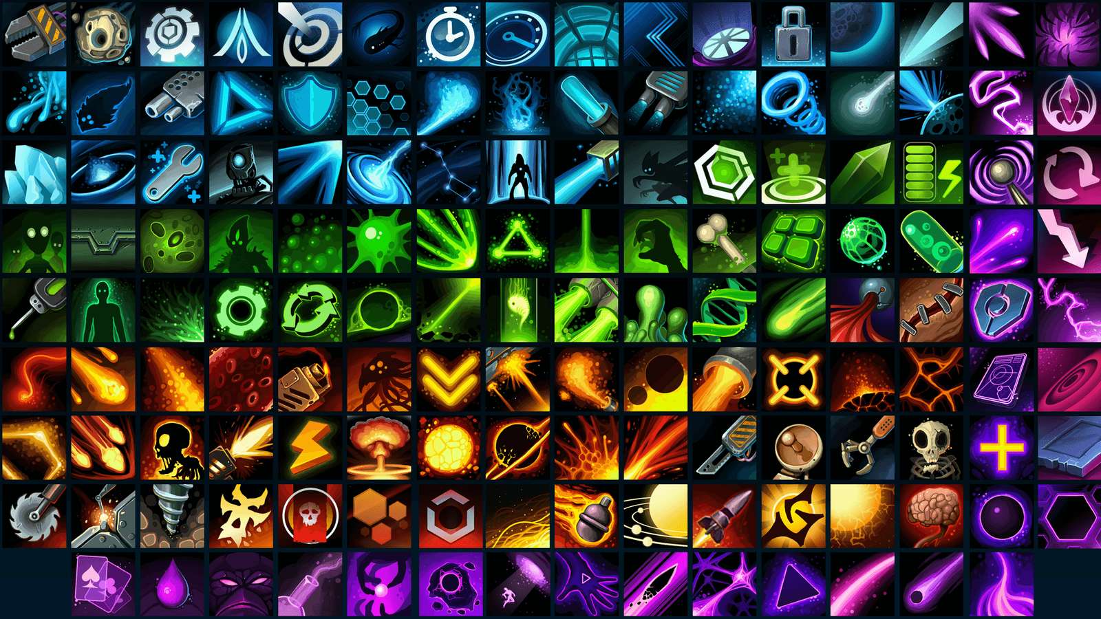 Neon Icons online puzzle