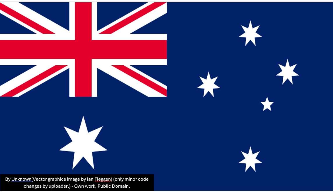 The Australian Flag online puzzle