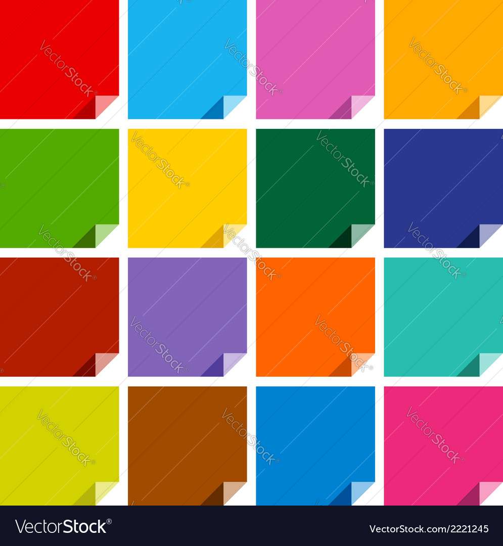 Cuadrados de etiquetas de color 16 puzzle online a partir de foto