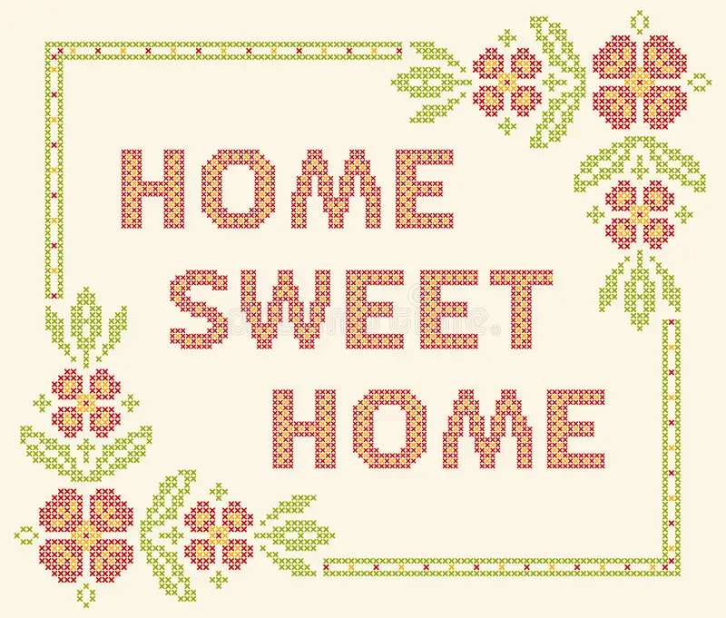 Home Sweet Home Stitch скласти пазл онлайн з фото