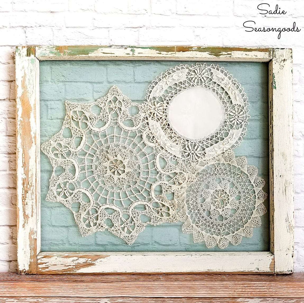 Doily In Frame puzzle online from photo