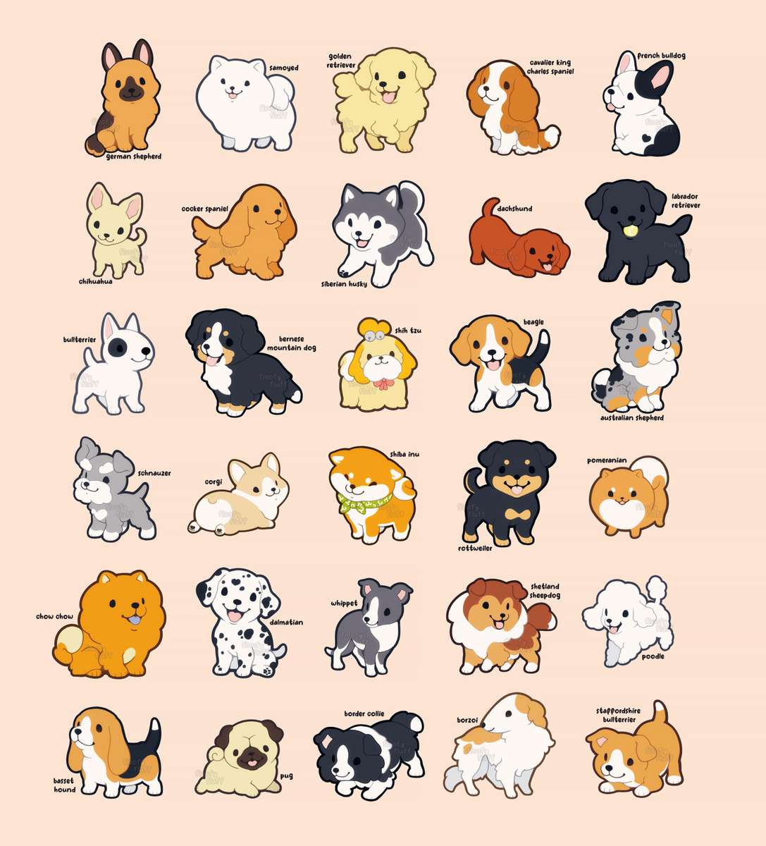 cachorrinho kawaii puzzle online