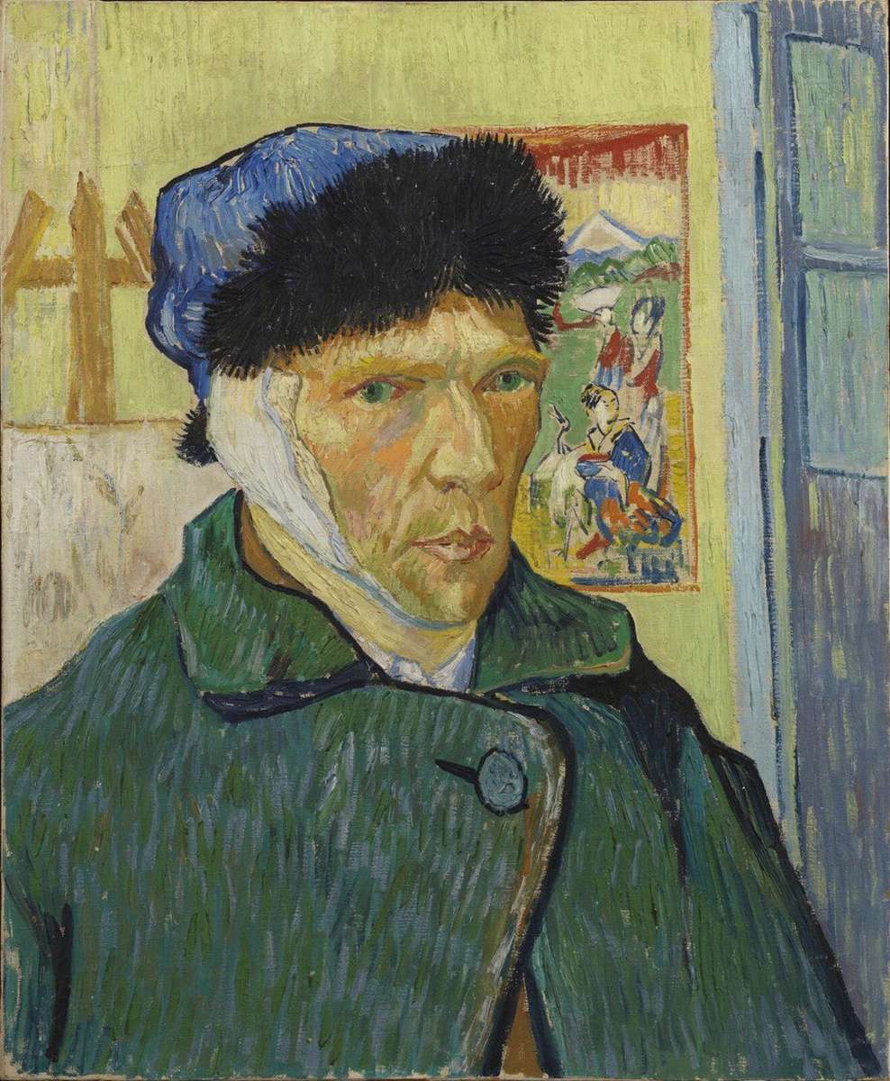 Van Gogh portrait puzzle online from photo