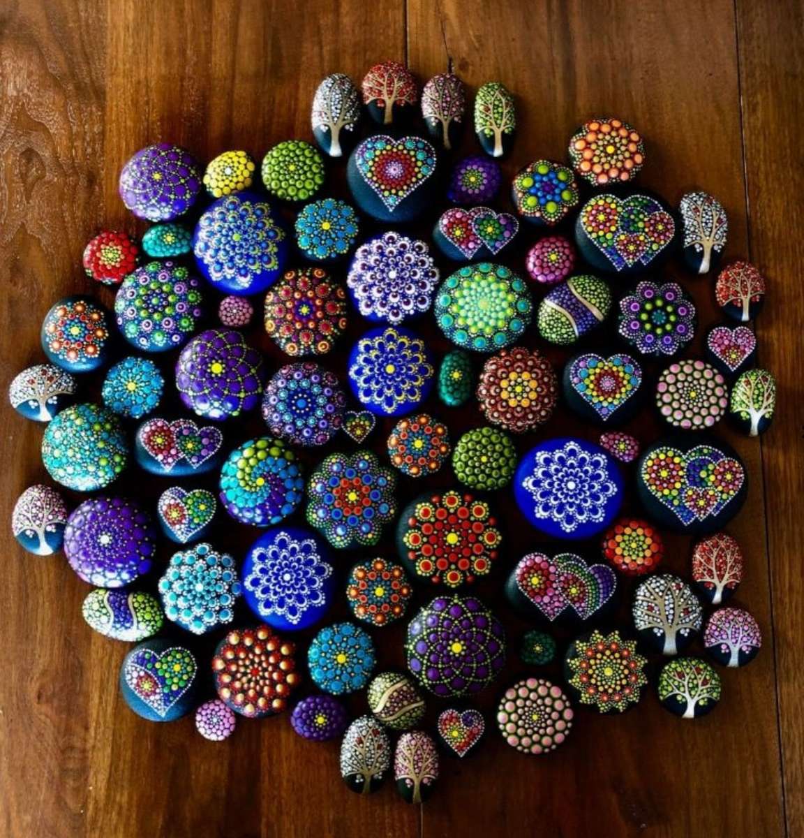 Assorted Mandalas puzzle online from photo