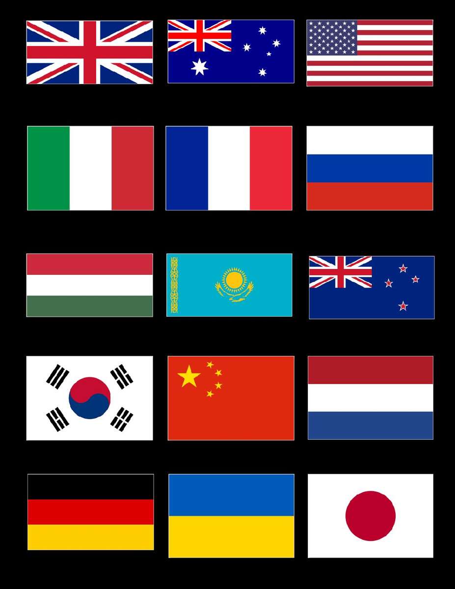 bandiere del mondo puzzle online