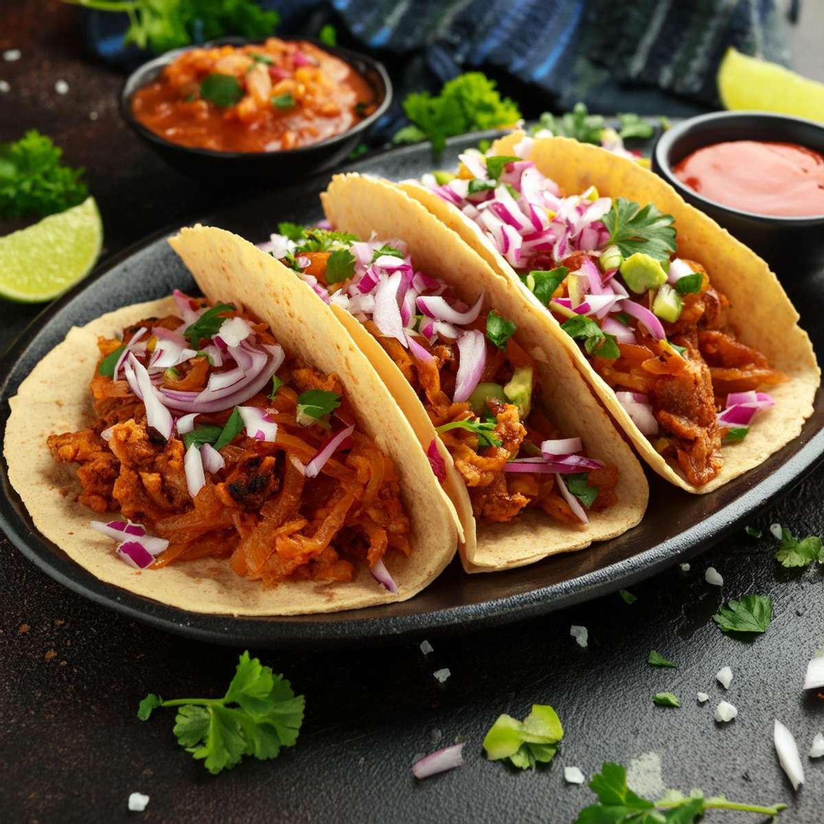 tacos στο πιάτο για να απολαύσετε online παζλ