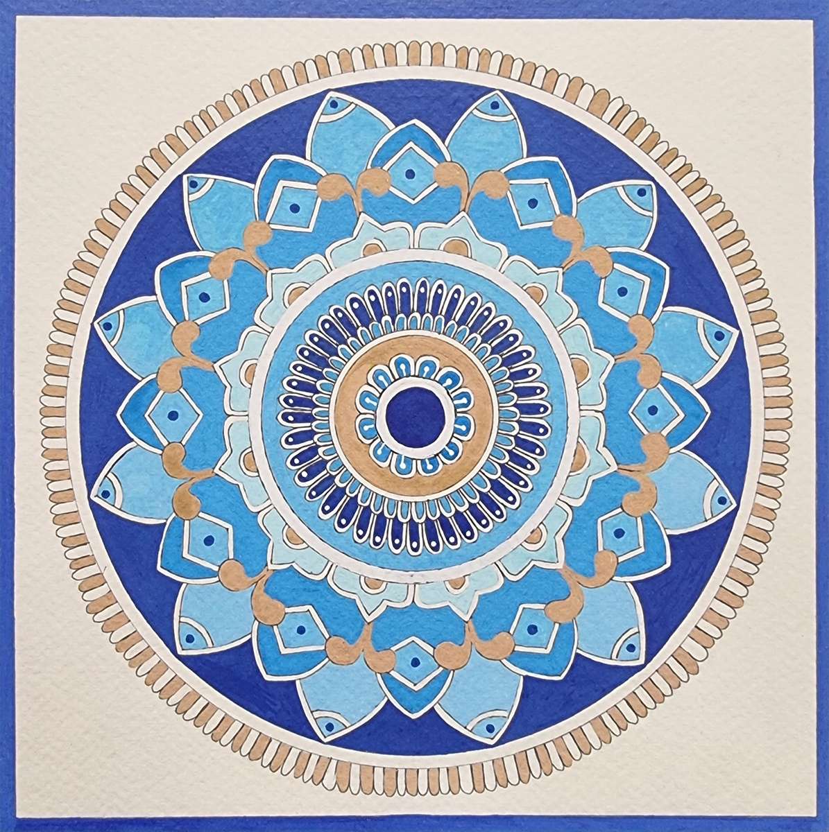Mandala ornato puzzle online da foto