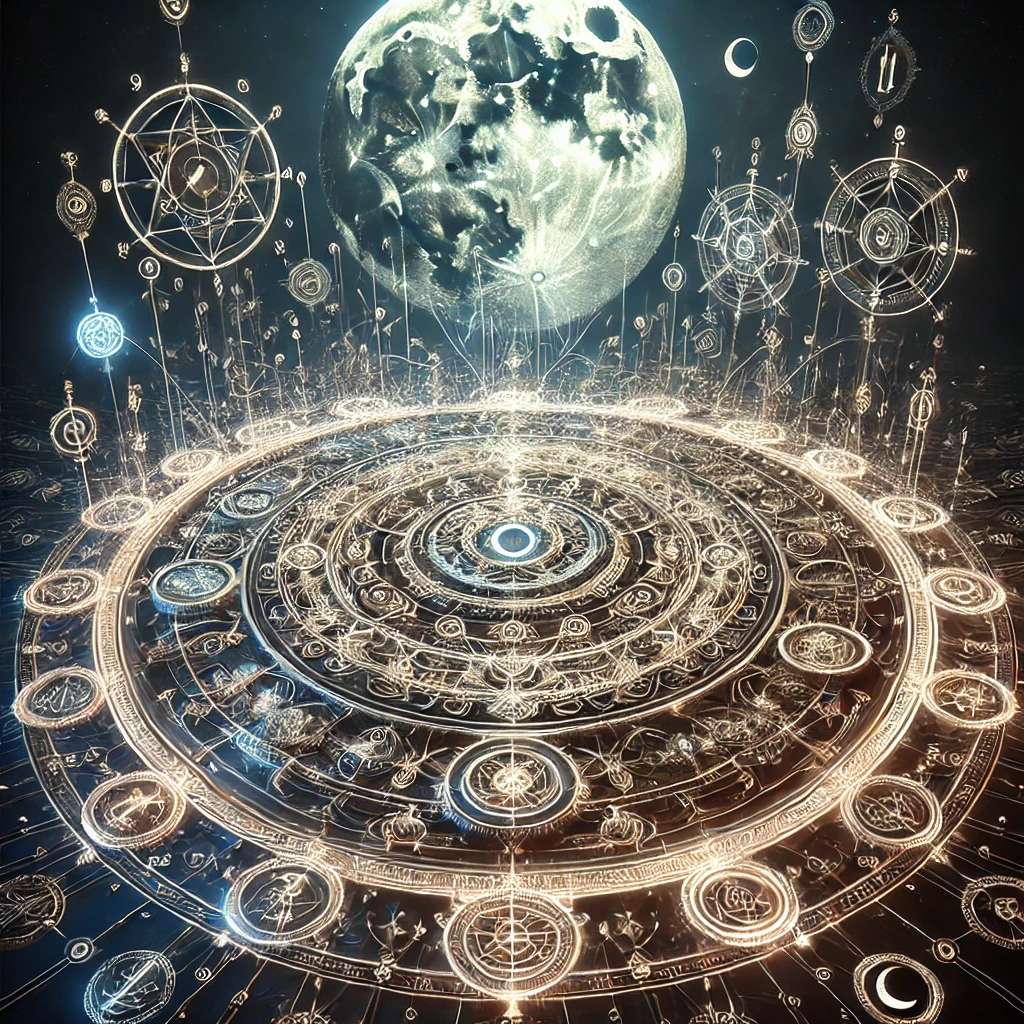 Moon Circle puzzle online from photo