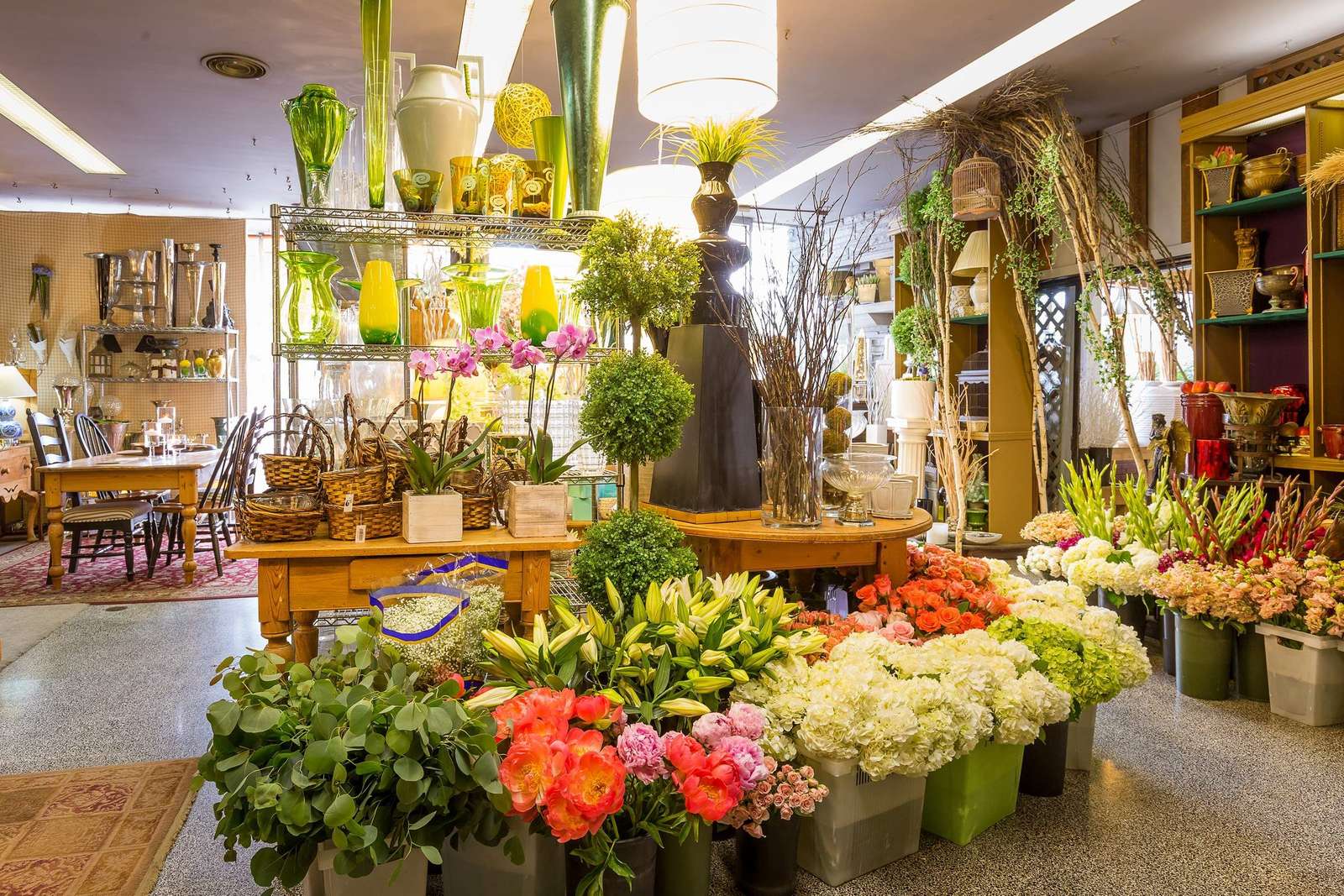 Le magasin de fleurs puzzle en ligne à partir d'une photo