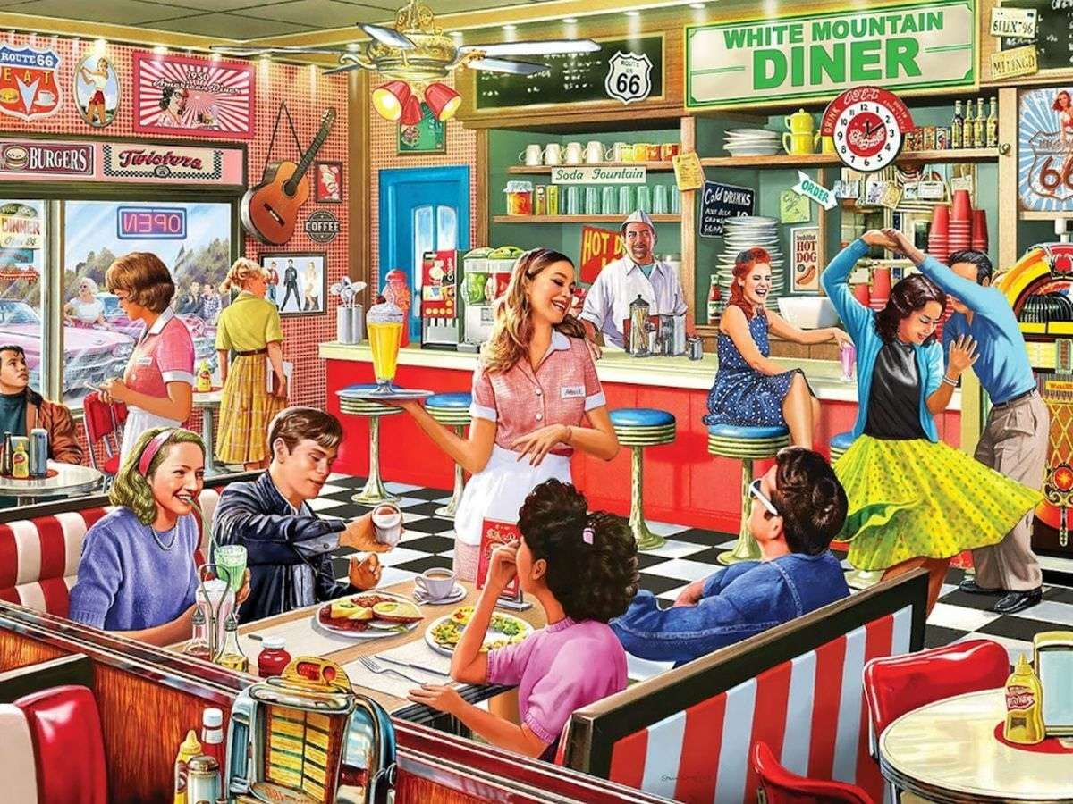 White Mountain Diner puzzle online from photo