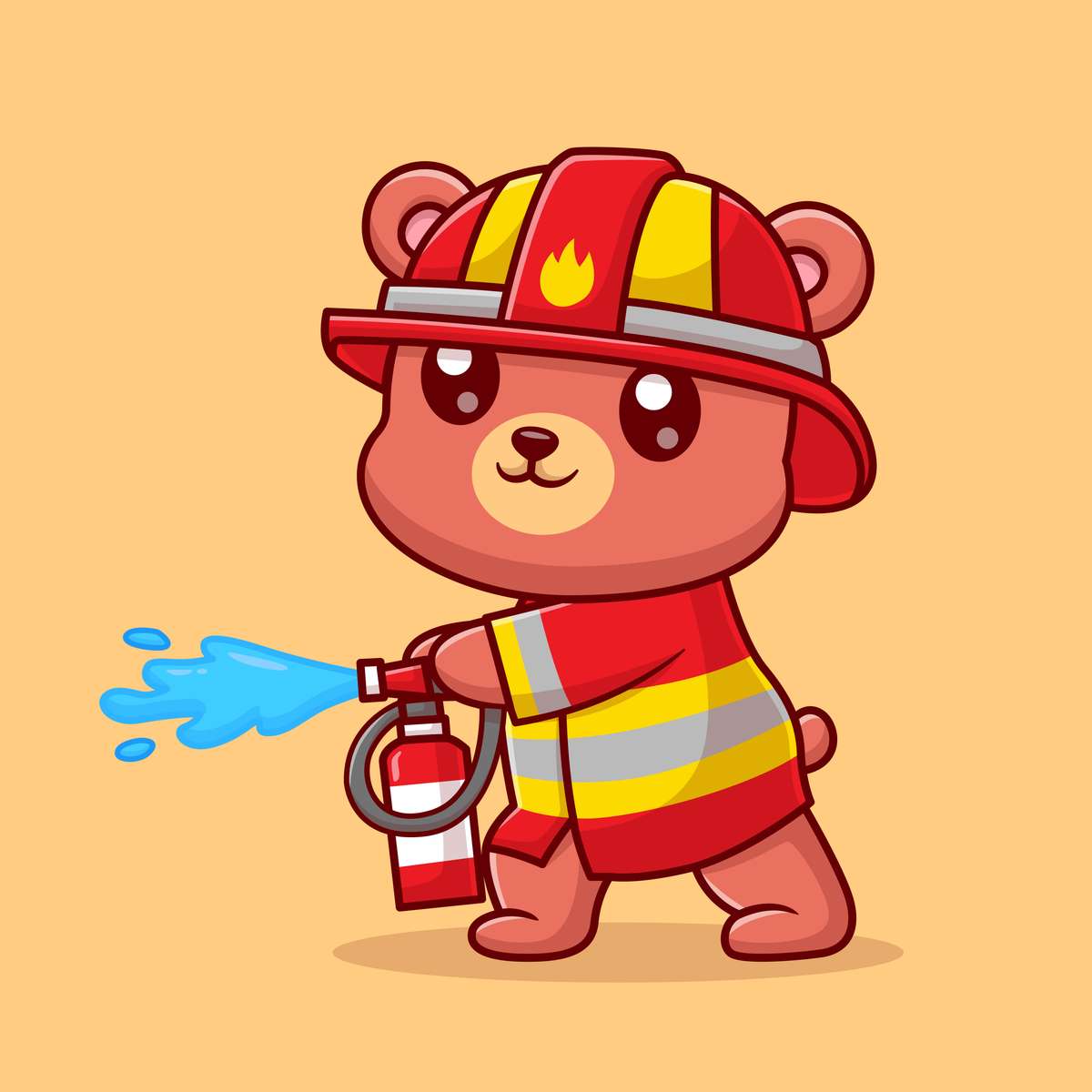 Fire Bear puzzle online from photo