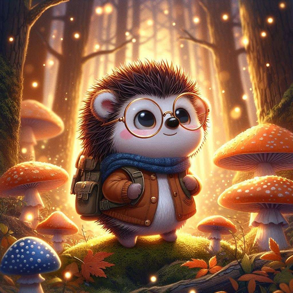 Hedgehog in the woods online puzzle