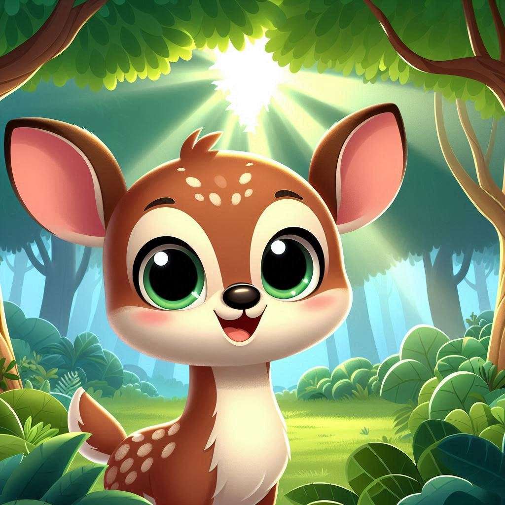 Deer in the forest online puzzle