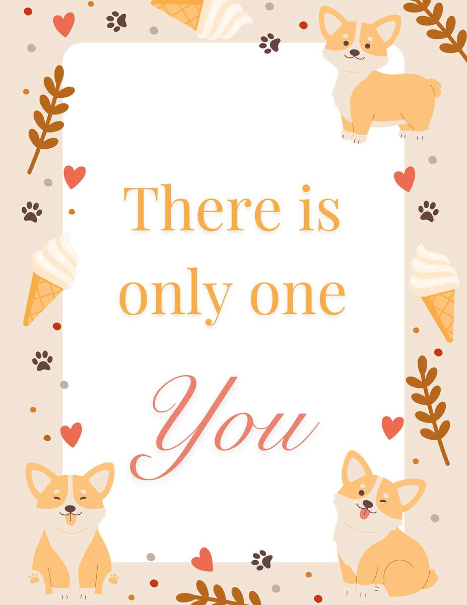 Only one You puzzle online from photo