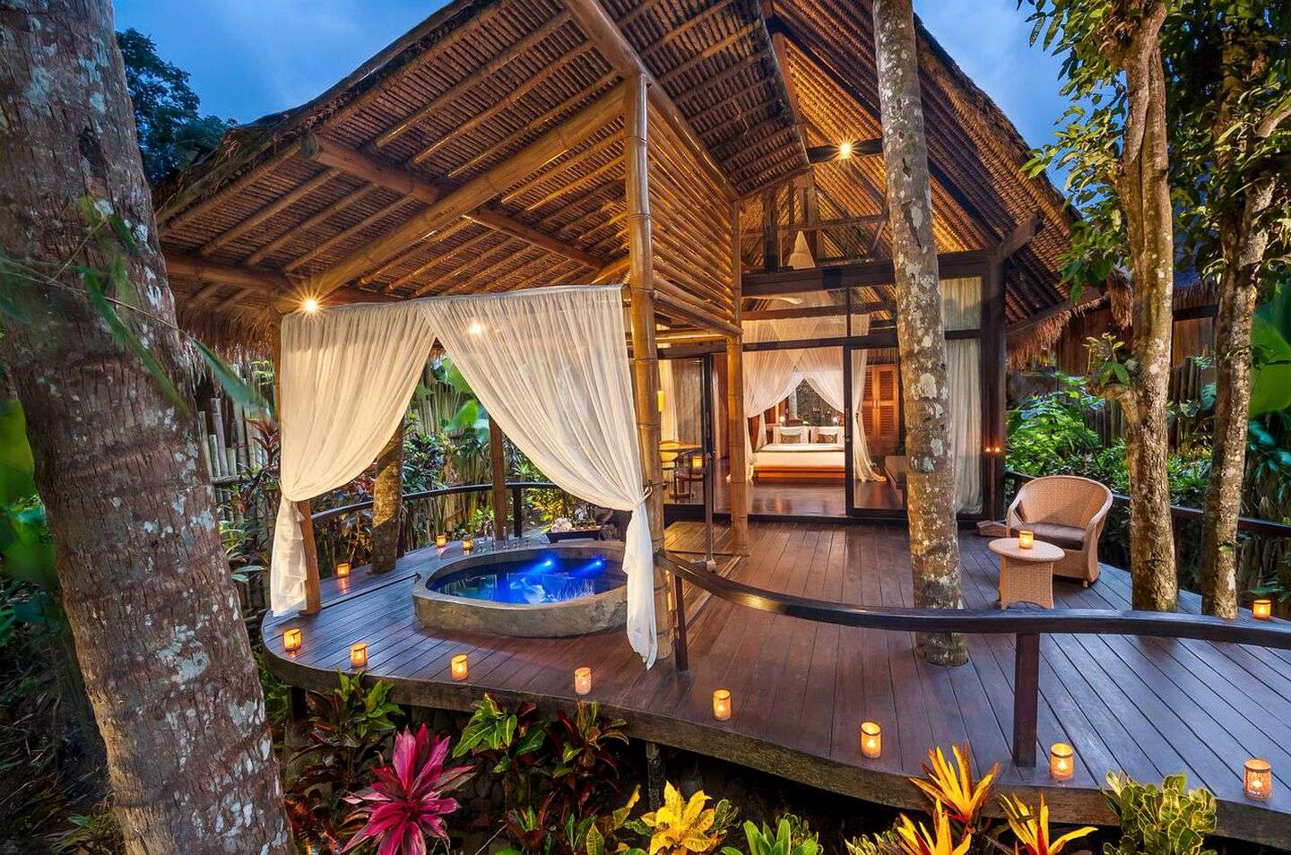 Noche de Bali en una cabaña puzzle online a partir de foto