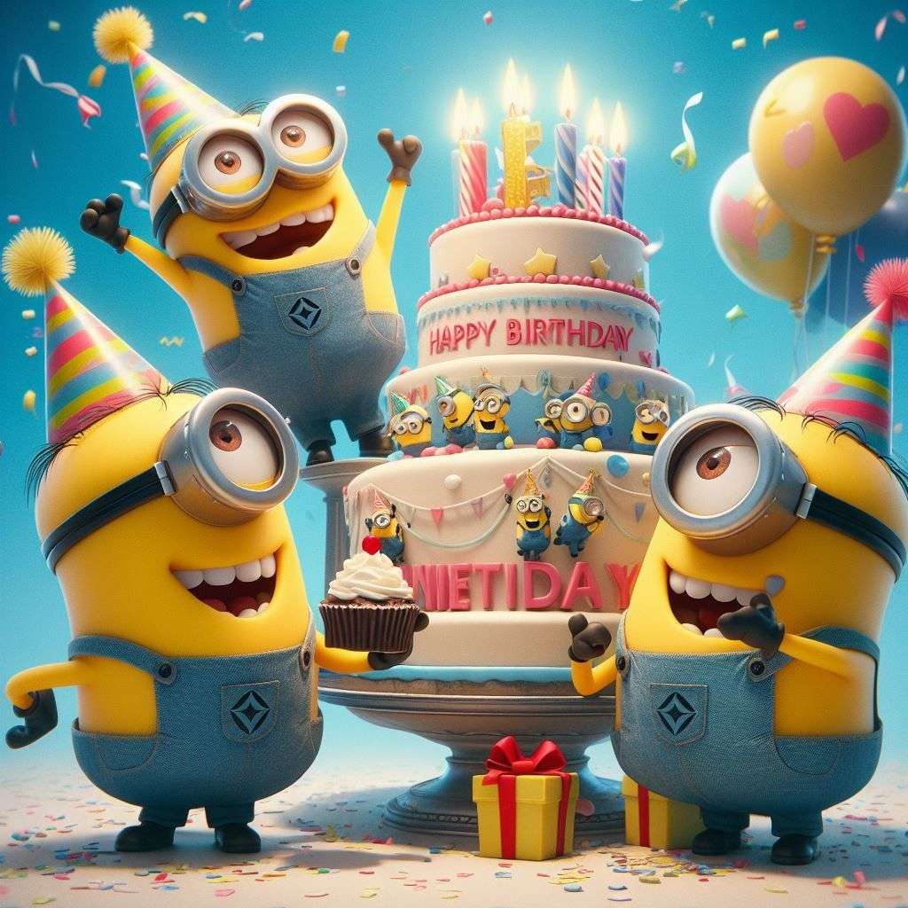 Minions and cake online puzzle