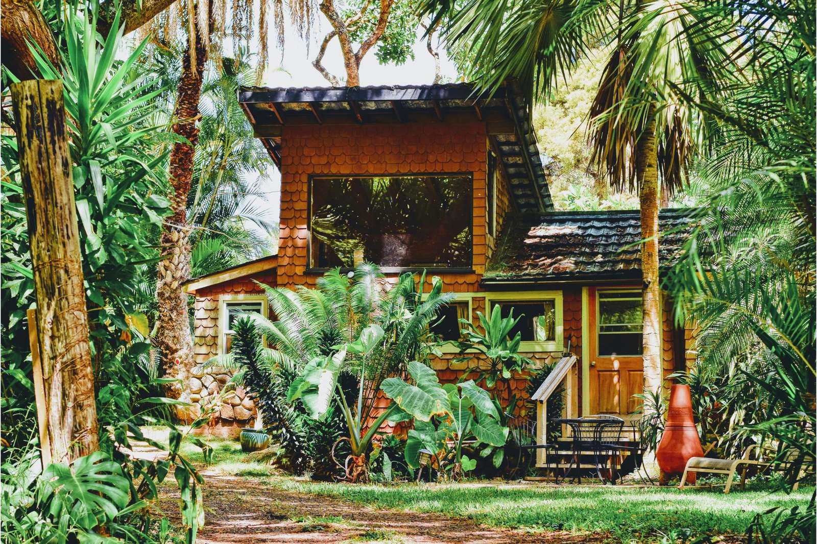 Bambú y casa rompecabezas en línea