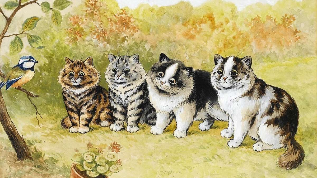 Louis Wayne's cats puzzle online from photo