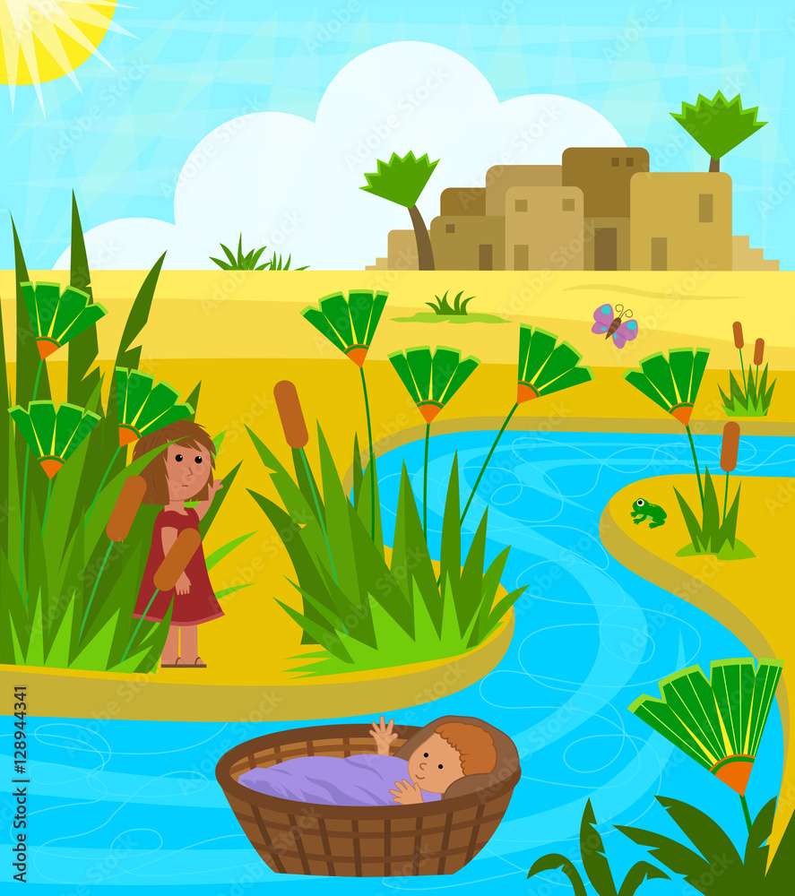 Baby Moses on River online puzzle