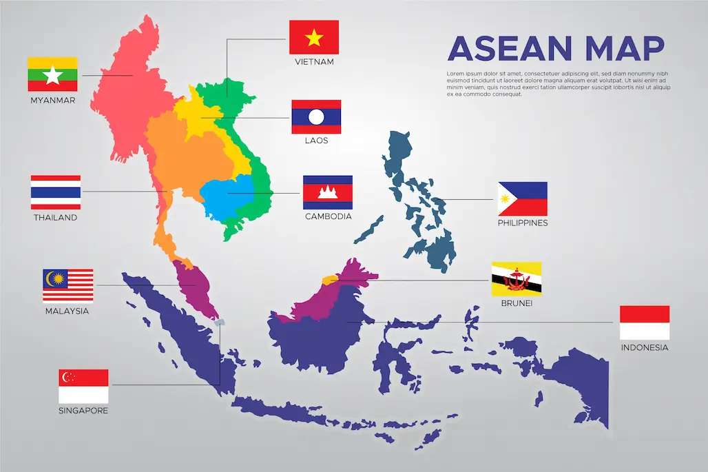 peta asean rompecabezas en línea