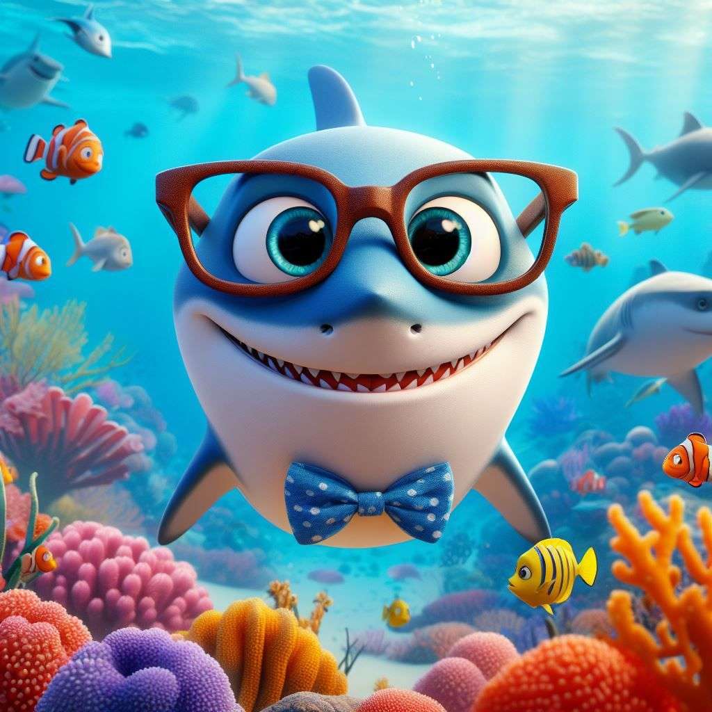 Shark. Finding Nemo puzzle online from photo