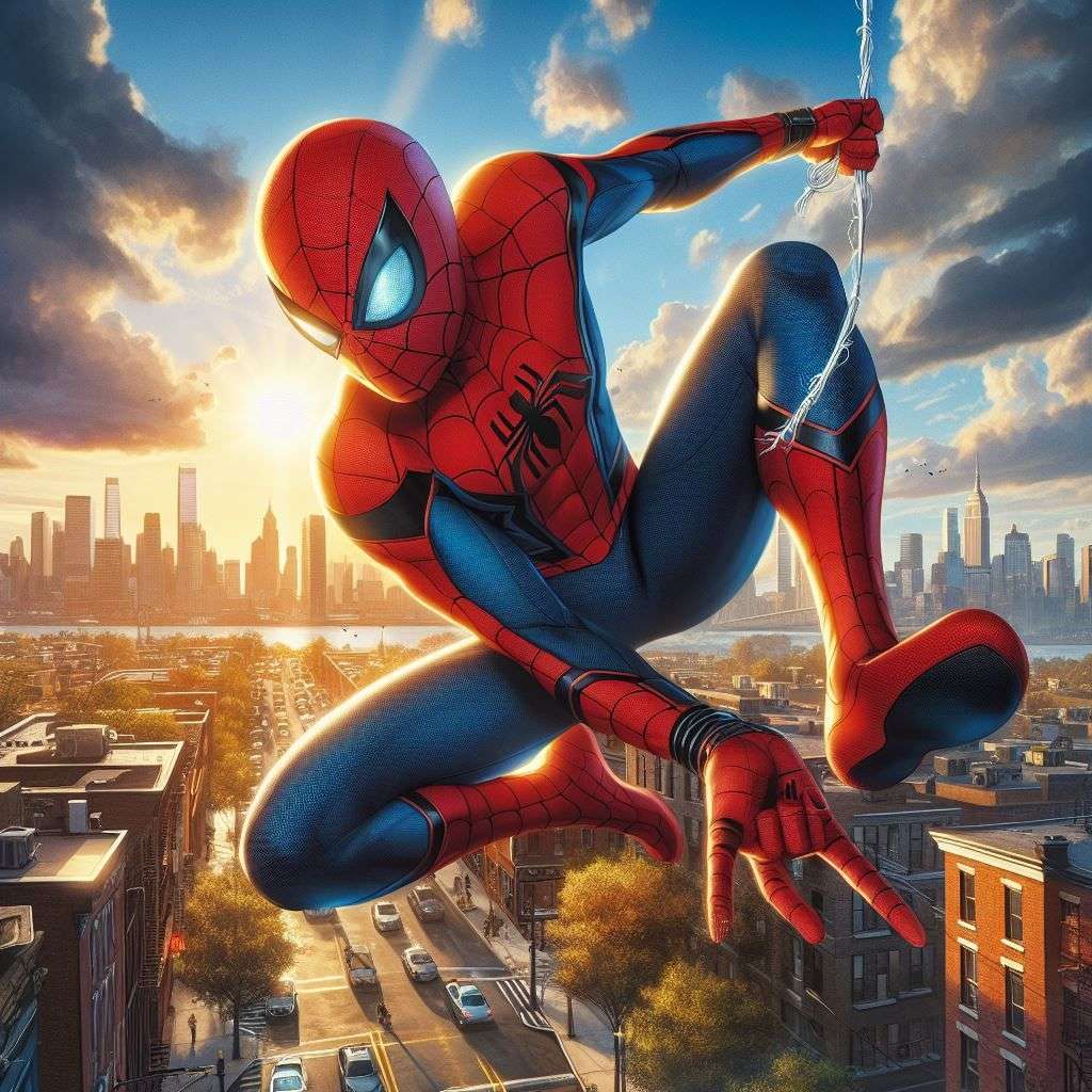 Spider-Man está en la ciudad puzzle online a partir de foto