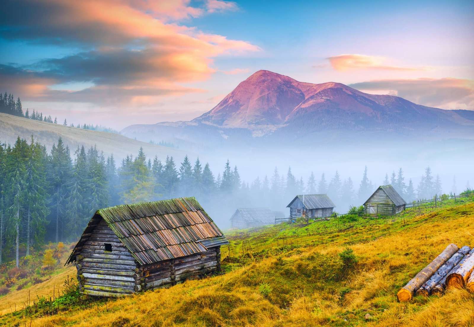 Nature of Ukraine puzzle online from photo