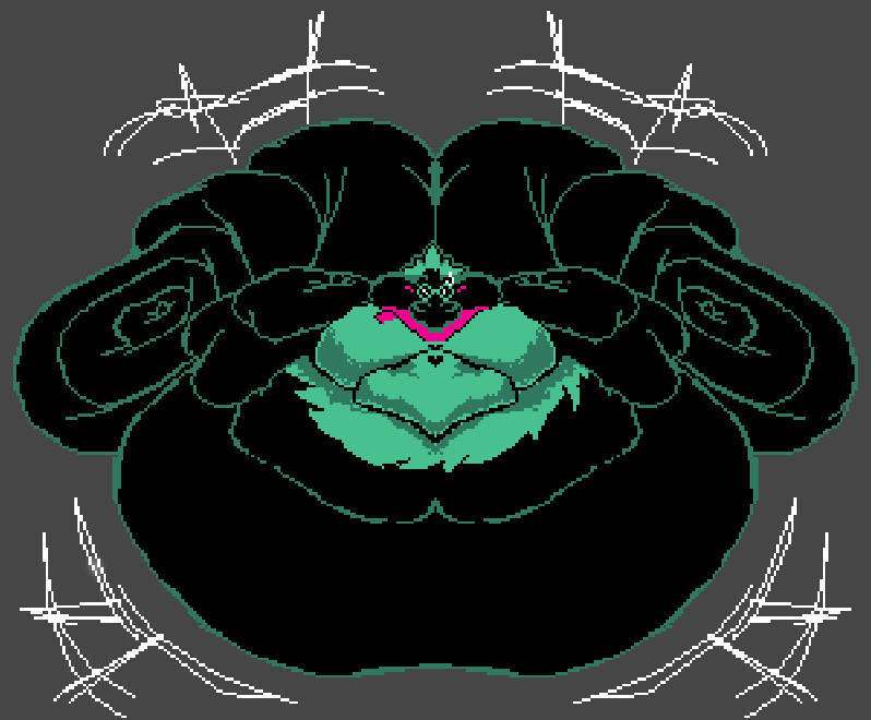 Fat ralsei puzzle online from photo