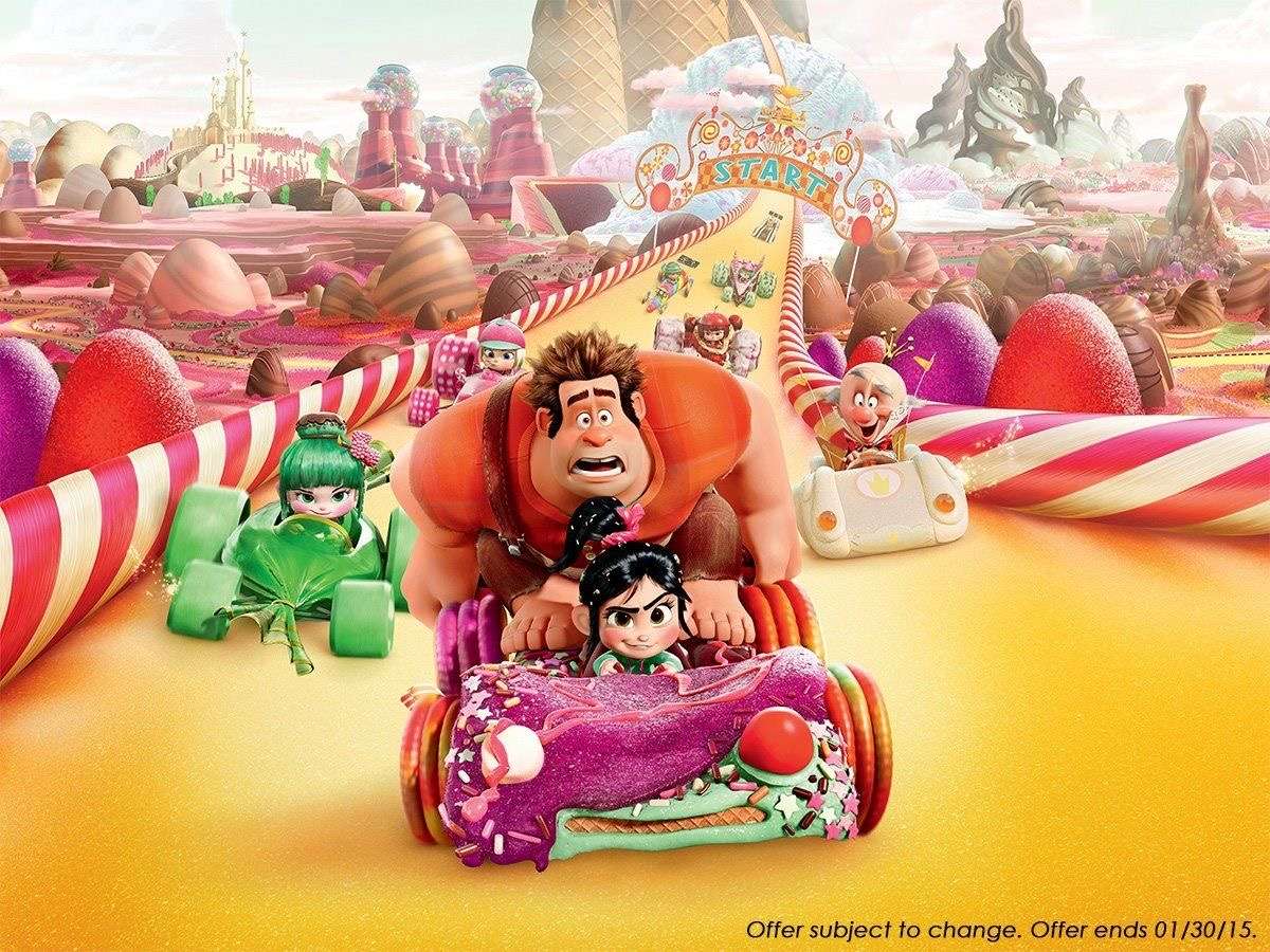 Wreck it Wralph Racers puzzle online from photo