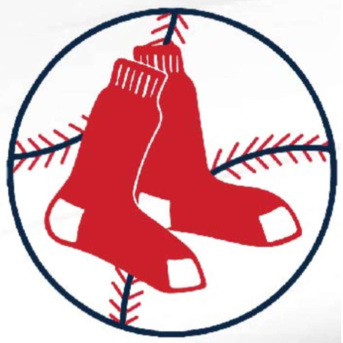 Logo Red Sox alt puzzle online z fotografie