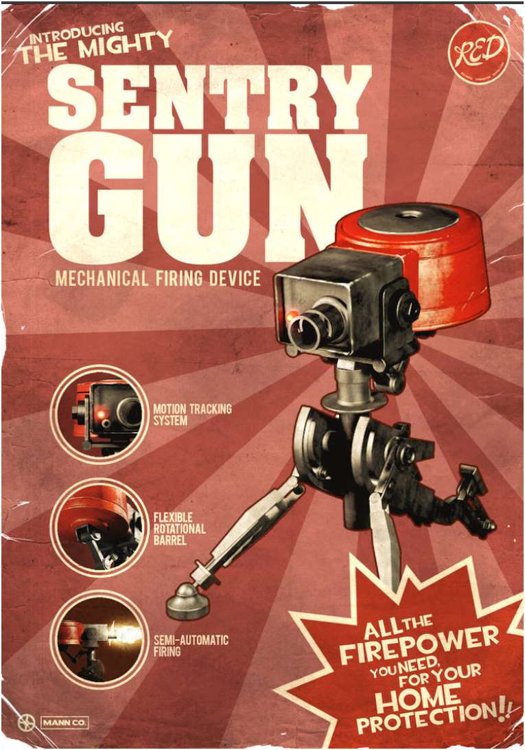 sentry gun puzzle online from photo