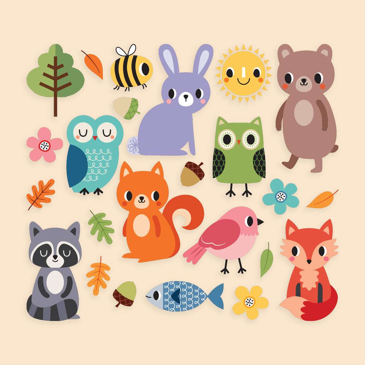 Schattige dieren online puzzel