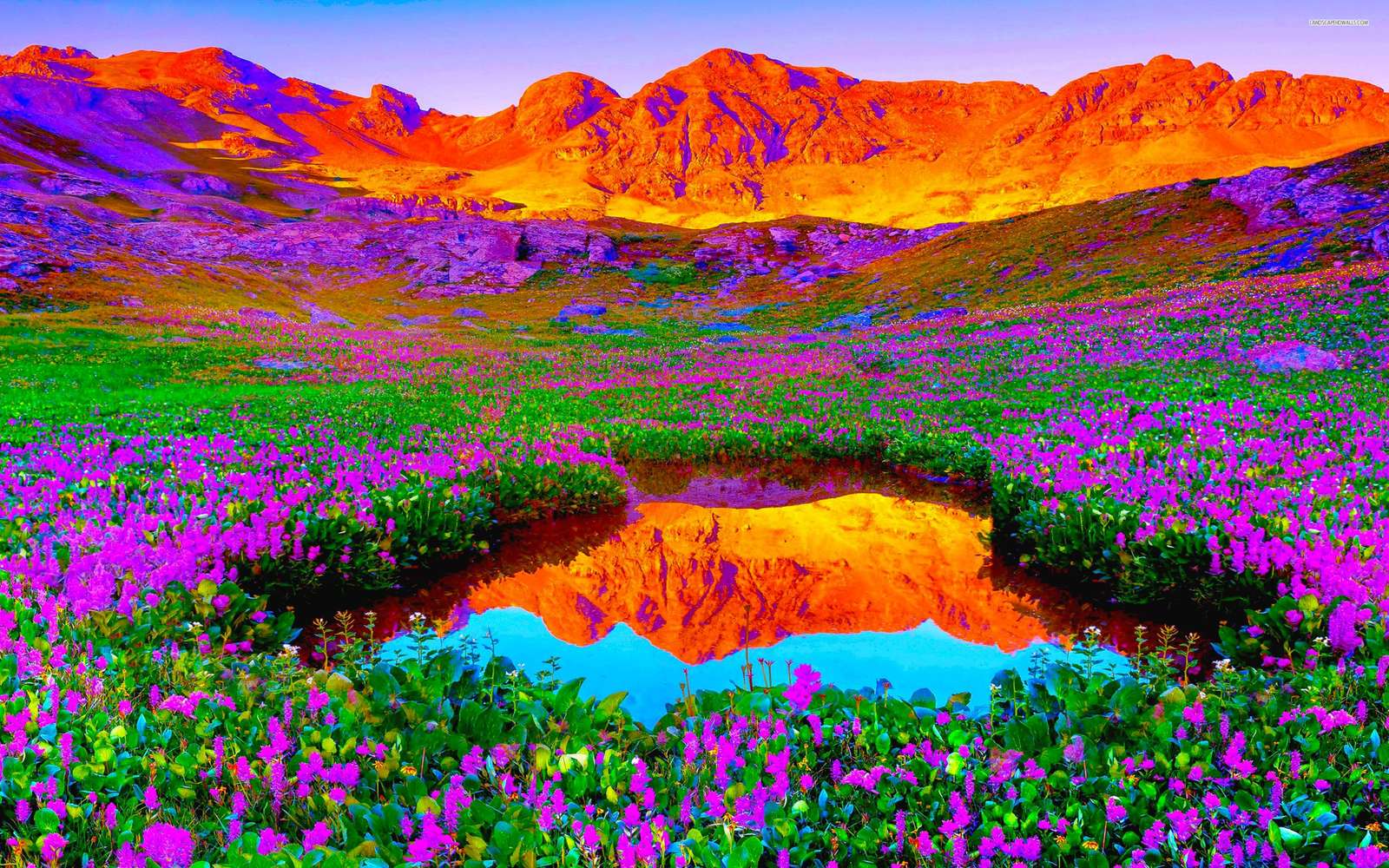 Paysages aux couleurs vives puzzle en ligne