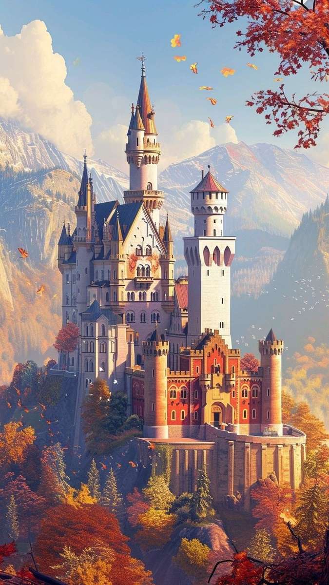 Neuschwanstein kastély online puzzle