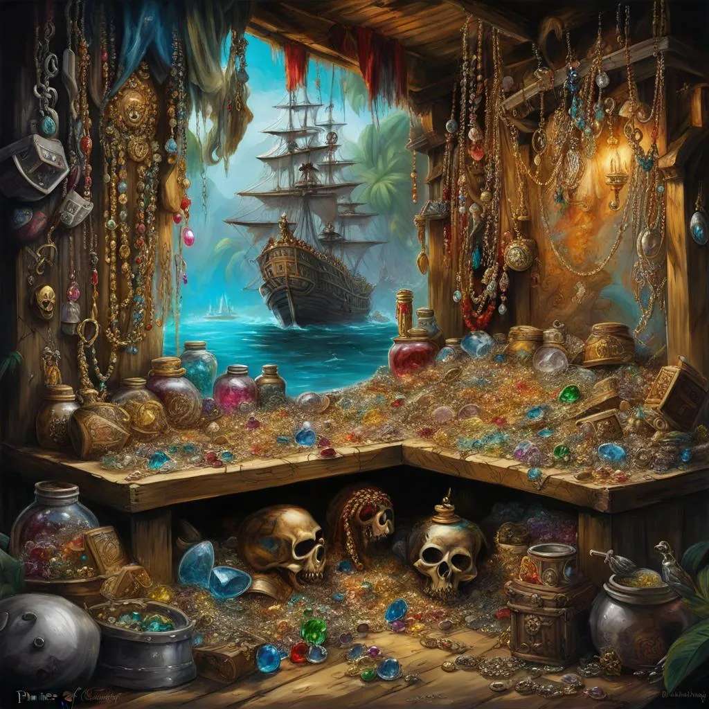 Pirates Art παζλ online από φωτογραφία